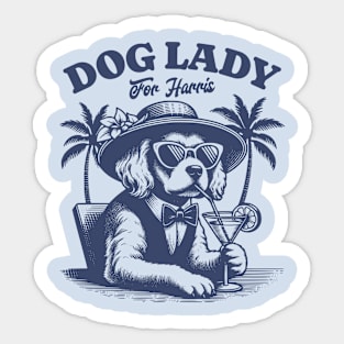 Childless Dog lady for Kamala Sticker